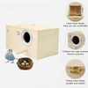 Oversized Bird Nest Breeding Box Parakeet Budgie Cockatiel Nesting Window Wooden