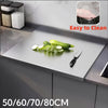 304 Stainless Steel Cutting Chopping Board Pastry Bench Protector 50/60/70/80CM