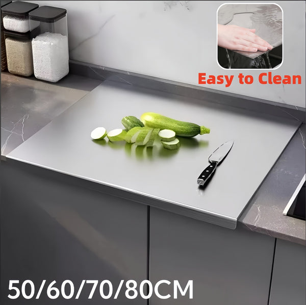 304 Stainless Steel Cutting Chopping Board Pastry Bench Protector 50/60/70/80CM