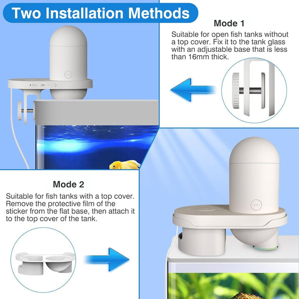Automatic Fish Food Feeder Smart HD Camera Phone Control Tank Pond Dispenser