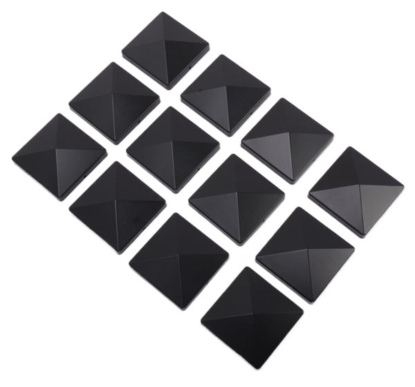 12Pcs Fence Post Cap Deck Post Cover Waterproof Heat Resistanc Deck Post Caps