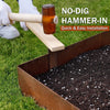6 Landscape Garden Lawn Edging Border Pre-Rusted Plant Grass Steel Barrier Fence