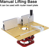 Aluminum Alloy Router Lift Table Router Lifts Base for 64-66mm Diameter Motors