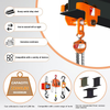 1T Crane Pull / Push Type I Bar Beam Track Girder Trolley Girder Trolley + Chain