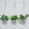 24PCS Plastic Hanging Plant Pots 17cm Hanging Plant Containers Hanging Planters