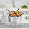 Pasta Cooker Noodle Cooking Machine w/ Stainless Steel Inserts Filter Baskets