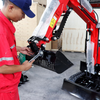 Excavator Attachment Soil Sieving Bucket Metal Wide Backhoe Rake for Mini Digger