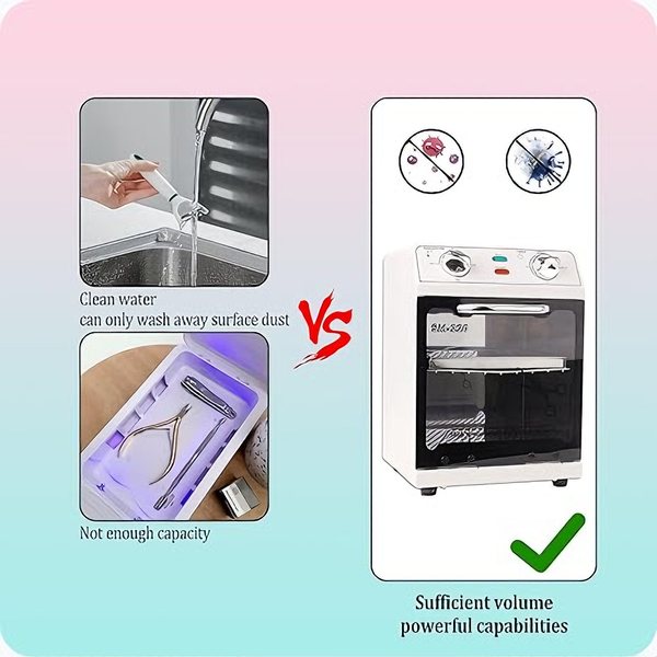 8L Sterilizer Cabinet 220℃ Dry Heat Disinfection Large Capacity for Beauty Salon