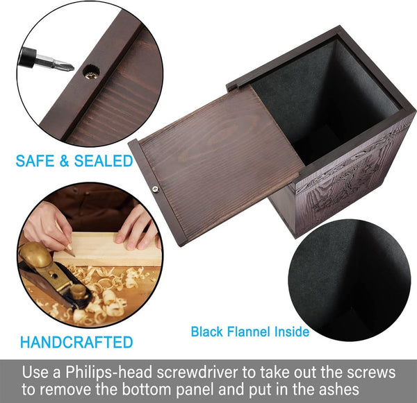 Cremation Urns for Human Ashes Adult Male Female Wooden Tree of Life Urns Box