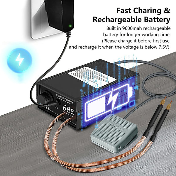 8000W Spot Welder Battery Welding Machine for 18650 Lithium Batteries Power