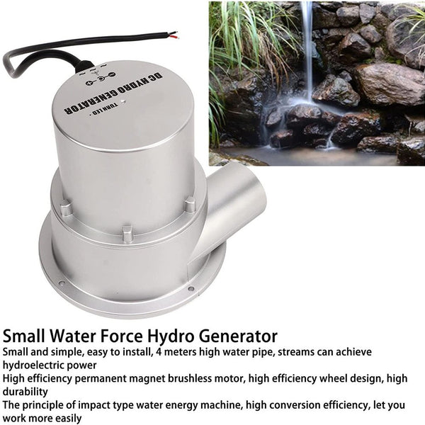 100W WaterTurbine Portable Power Hydro Electric Generator HydroelectricGenerator