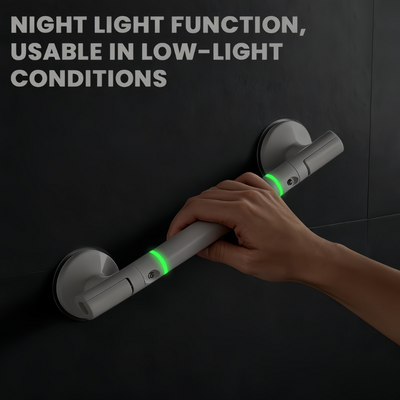 45cm Grip Suction Handle Shower Tub Bathroom Cups Bath Door Handle Max Load 50kg