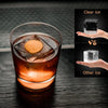 Clear Ice Cube Tray for Whiskey 2 Inch Clear Ice Cube Maker - Silicone Lar