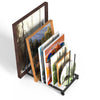 Art Drying Rack Metal Canvas Rack Art Storage with Handle & Caster Wheels Black