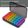 Pill Box Weekly 7 Day 4 Times Medicine Tablet Organizer Dispenser Large Capacity