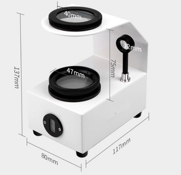 Desktop Polariscope With LED for Gemstones & Crystals Jewelry Mineral ID Tool
