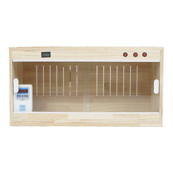 80x40x42cm Wooden Reptile Enclosure Reptile Terrarium Vivarium With Heat & Lamp