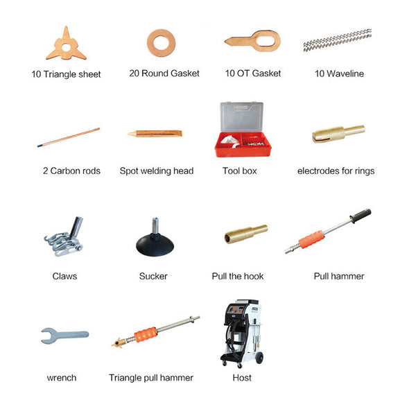 Vehicle Panel Spot Dent Puller Stud Welder Dent Repair Kit 5KW with Tool Cart AU