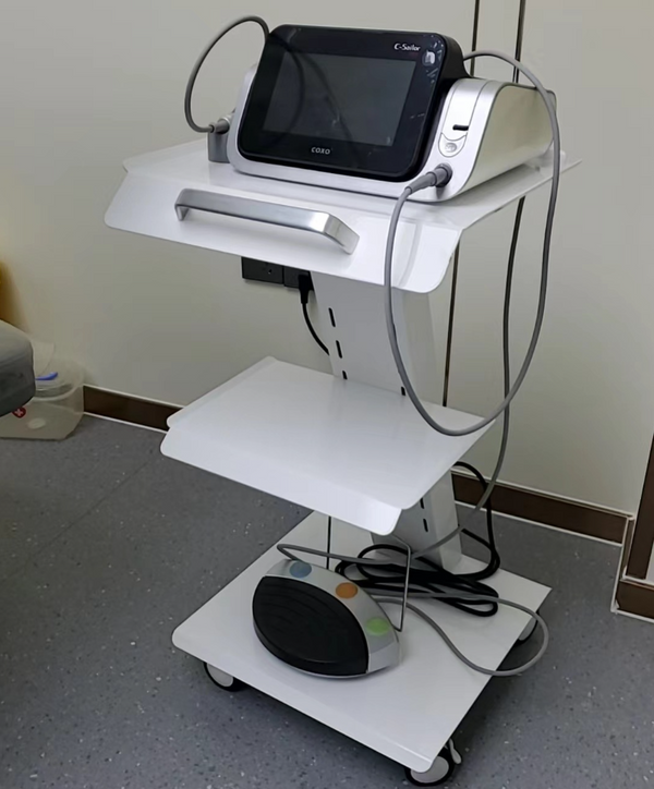 Medical Trolley Stand Dental Oral Scanner Holder W/Sockets 3 Layers Mobile Table