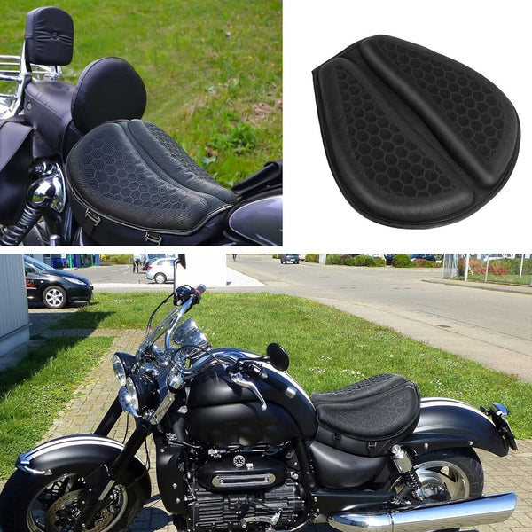 Motorcycle Seat Foldable 3D Honeycomb Gel Seat Cushion Pressure Relief Air Pad