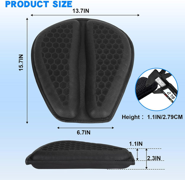 Motorcycle Seat Foldable 3D Honeycomb Gel Seat Cushion Pressure Relief Air Pad