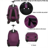 19'' Wheeled Rolling Backpack for Men Women Business Laptop Travel Bag AU