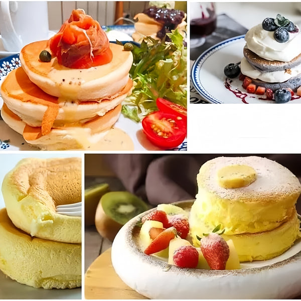Electric Souffle Pancakes Maker Digital Double Plate Egg Pastry Pancakes Machine