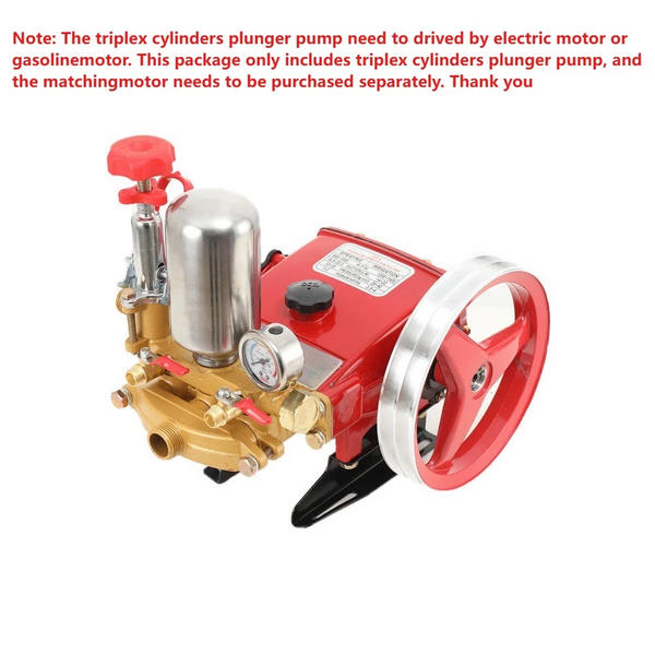 26 Type Triplex Cylinders Plunger Pump Pressure Watering 3-Plunger Spray Pump AU