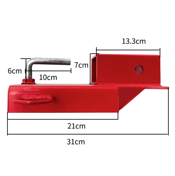 Forklift Trailer Hitch Adaptor Pallet Trailer Tow Receiver Attachment 3000lbs