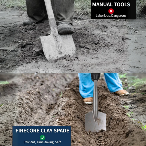 SDS-Max Shank Alloy Steel Clay Spade Digging Shovel Bit For Concrete Demolition