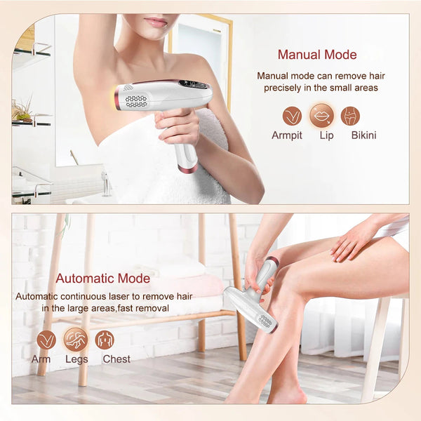 Permanent Hair Removal IPL Laser Ice Point 999,999 Flashes Painless Epilator