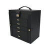 Large Jewelry Box Organizer Leather Jewelry Storage Case Earring Bracelet Holder