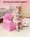 Foldable Kids Couch Children Sofa Bed Princess Chair Toddler Chair Playing Sofa