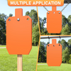 AR500 Steel Targets for Shooting 3/8'' Thick Gong Silhouette Metal Target Orange