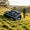 RC Petrol Lawn Mower with Snow Blade Tracked Mower & Snow Shovel 224cc 9HP AU