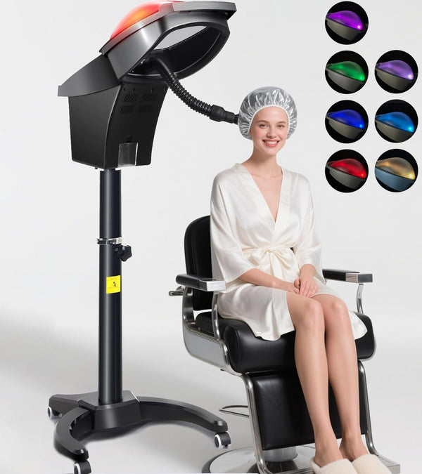 4-in-1 Hair Steamer Spa Salon Micro Mist Hot Cold Fog Hair Care Machine w/ Timer