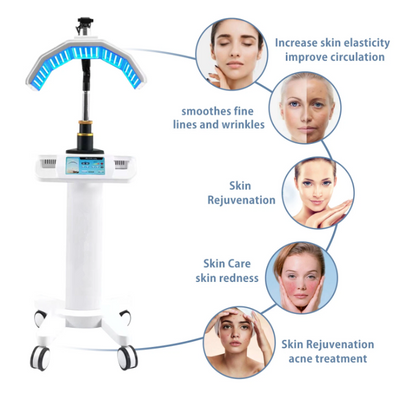 Professional 7 Color LED Facial Photon Light Therapy PDT Lamp Skin Beauty Device