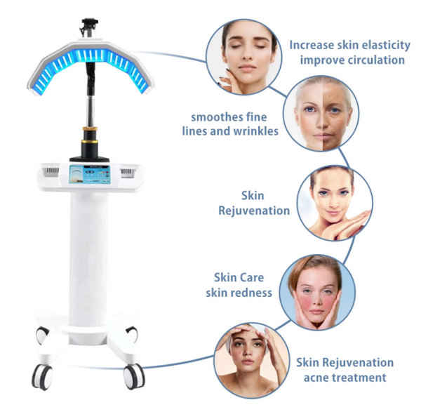 Professional 7 Color LED Facial Photon Light Therapy PDT Lamp Skin Beauty Device