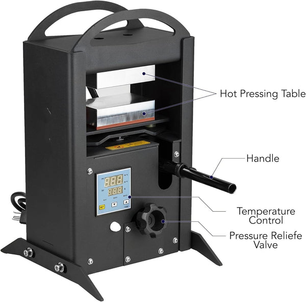 8T Hydraulic Heat Press Machine 2.4x4.7" Extraction Dual Heating Plates AU Plug