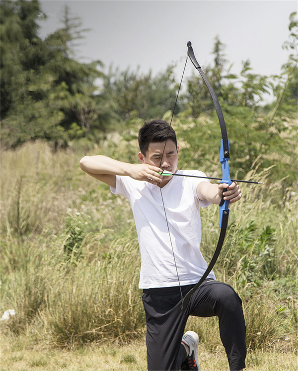 40lbs Archery 53" Takedown Recurve Bow 12 Arrows For Hunting Right/Left-Handed