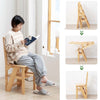 4in1Wooden Folding Library Ladder Chair Multifunctional Step Stool Display Stand