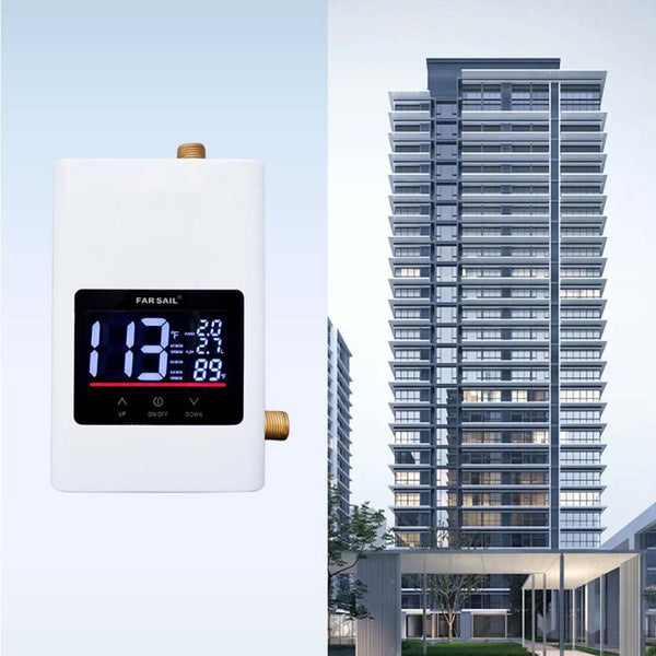 ElectricTankless Water Heater Instant Hot Water w/Remote Control&Digital Display