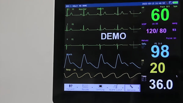 Patient Monitor 8" Vital Sign Human 6-parameter Monitor for ICU/CCU AU PM-9000
