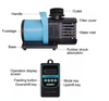 Adjustable Flow Rate 10 Grade-Speed Submersible Water Sump Pump Pond Fountain
