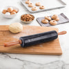 Marble Rolling Pin Wooden Handle for Baking Pizza Bread Kitchen Dough Roller