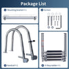 4 Steps Boat Ladder Telescoping Telescopic Yacht/Pontoon Ladder Boarding Ladder