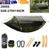 Hanging Hammock Outdoor Garden Travel Beach Swinging Bed Camping with Sunshade