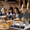 Commercial Electric Bubble Egg Cake Maker Oven Waffle Pan Kitchen Baker Machine