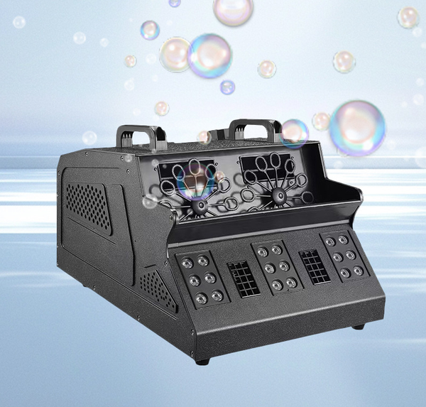 3 IN 1 Smoke Fog Bubble Machine LED Stage DJ Light Fogger DMX512 Remote Control