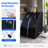 Portable Steam Sauna Tent Therapeutic Home Spa Full Body Kit With 3L Steam Pot
